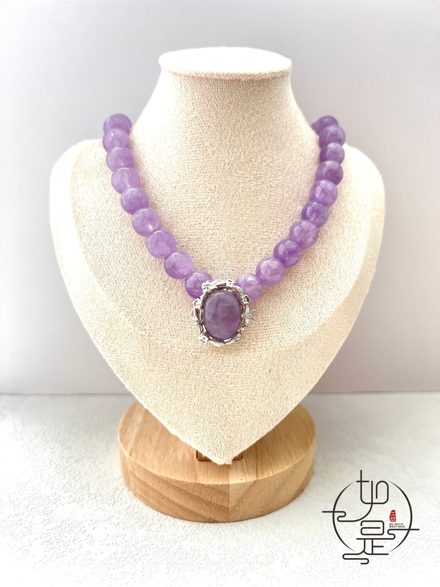 Lavender amethyst necklace