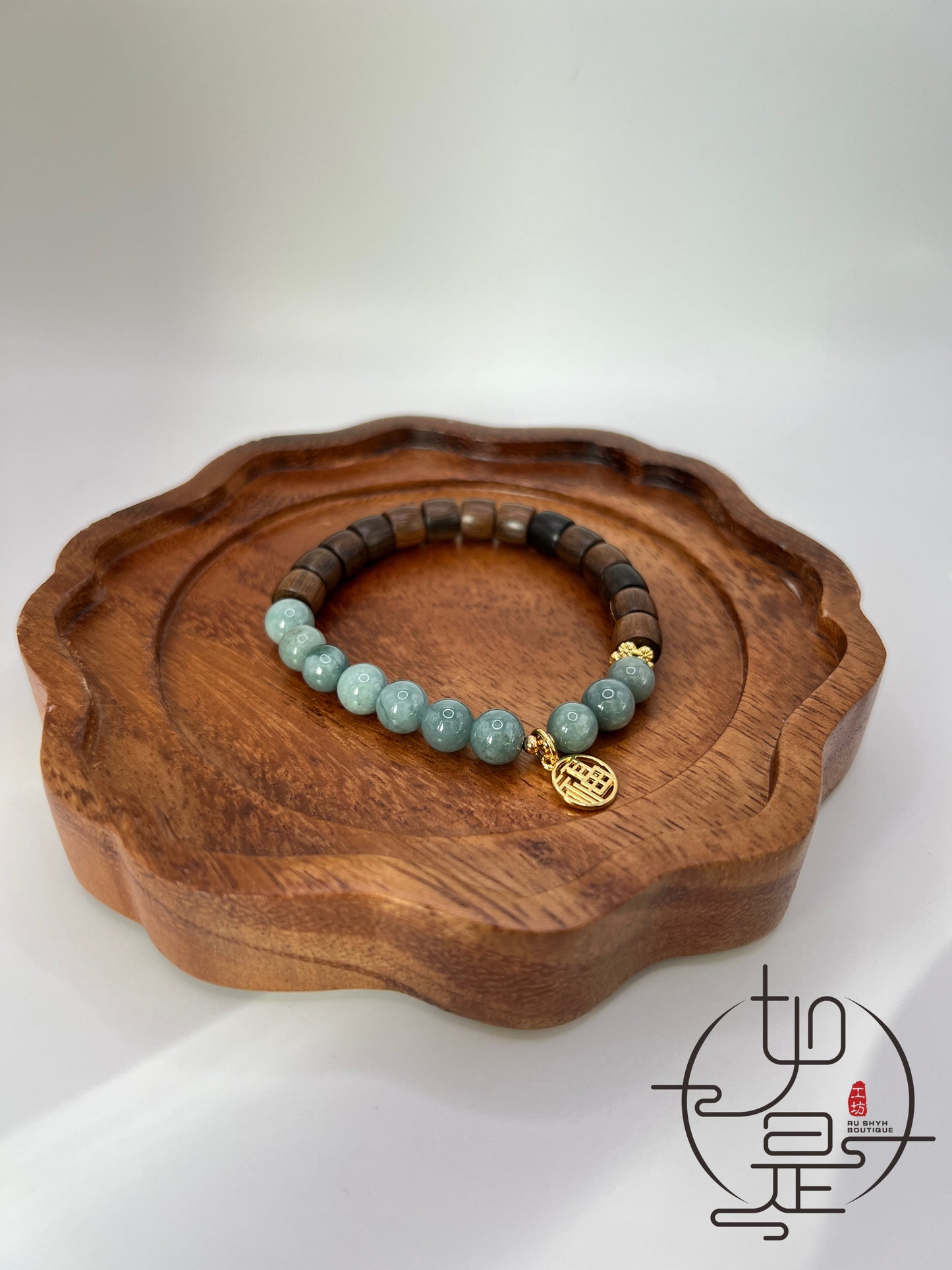 Blue Feicui jade happiness bracelet