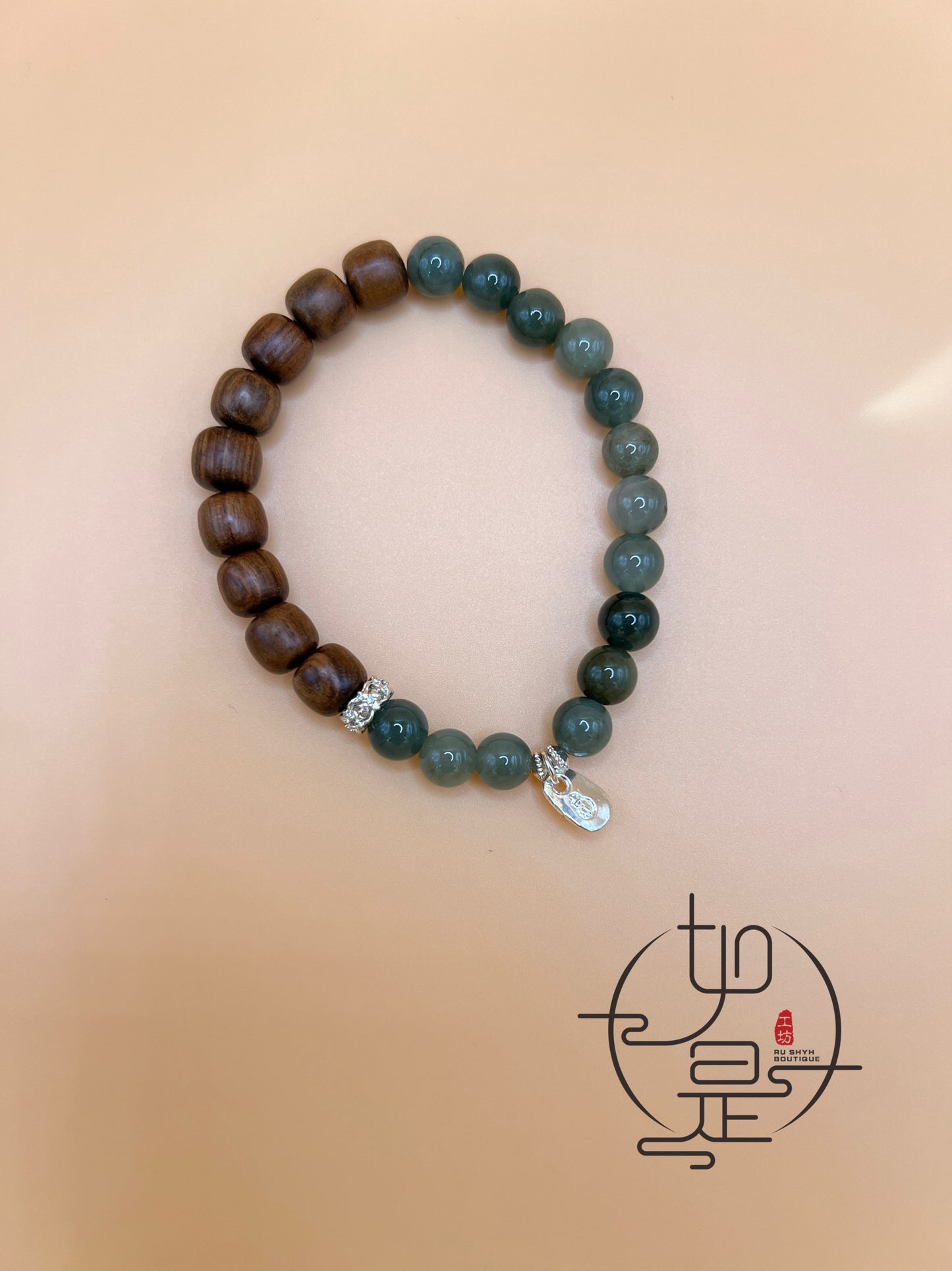 Blue Feicui jade lucky bracelet