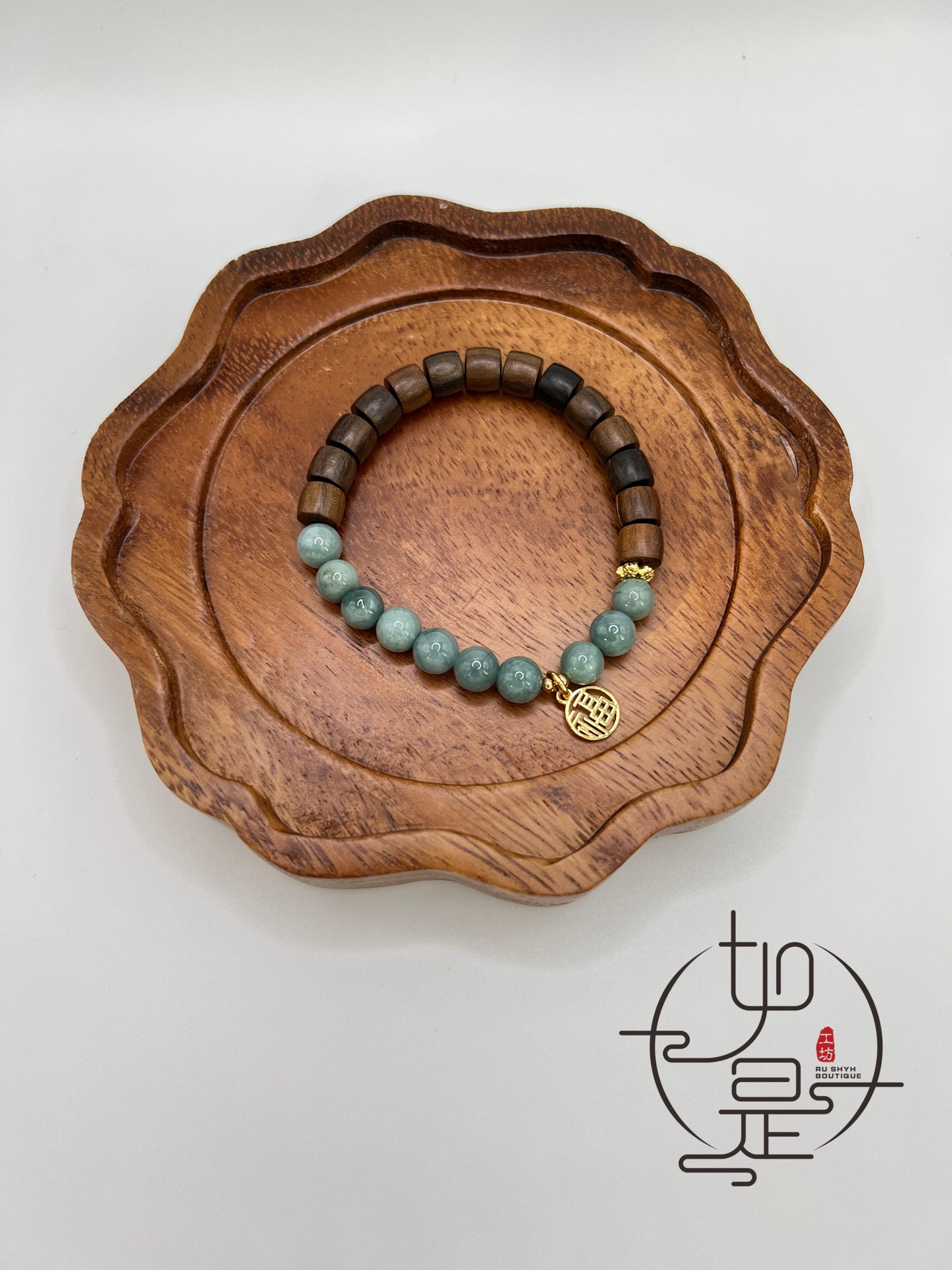 Blue Feicui jade happiness bracelet