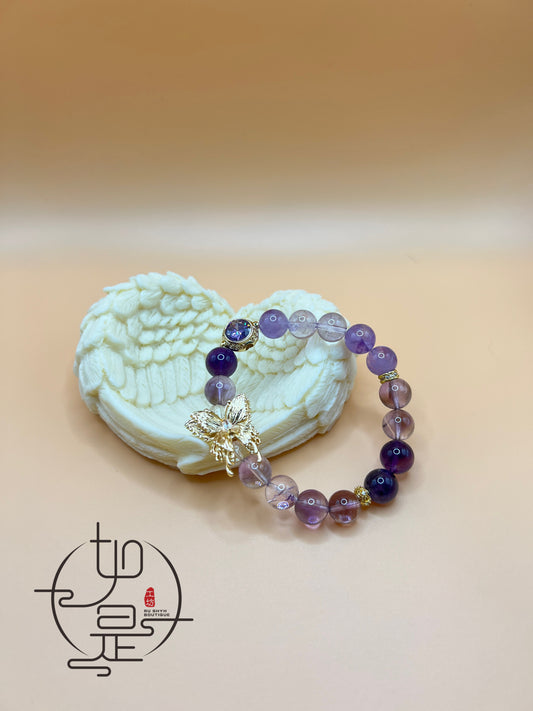 Butterfly Amethyst Bracelet