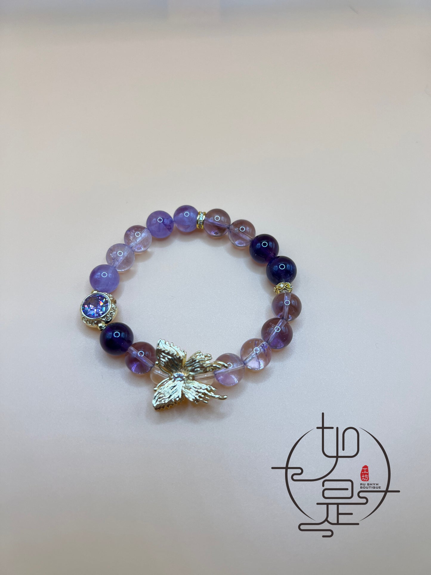 Butterfly Amethyst Bracelet