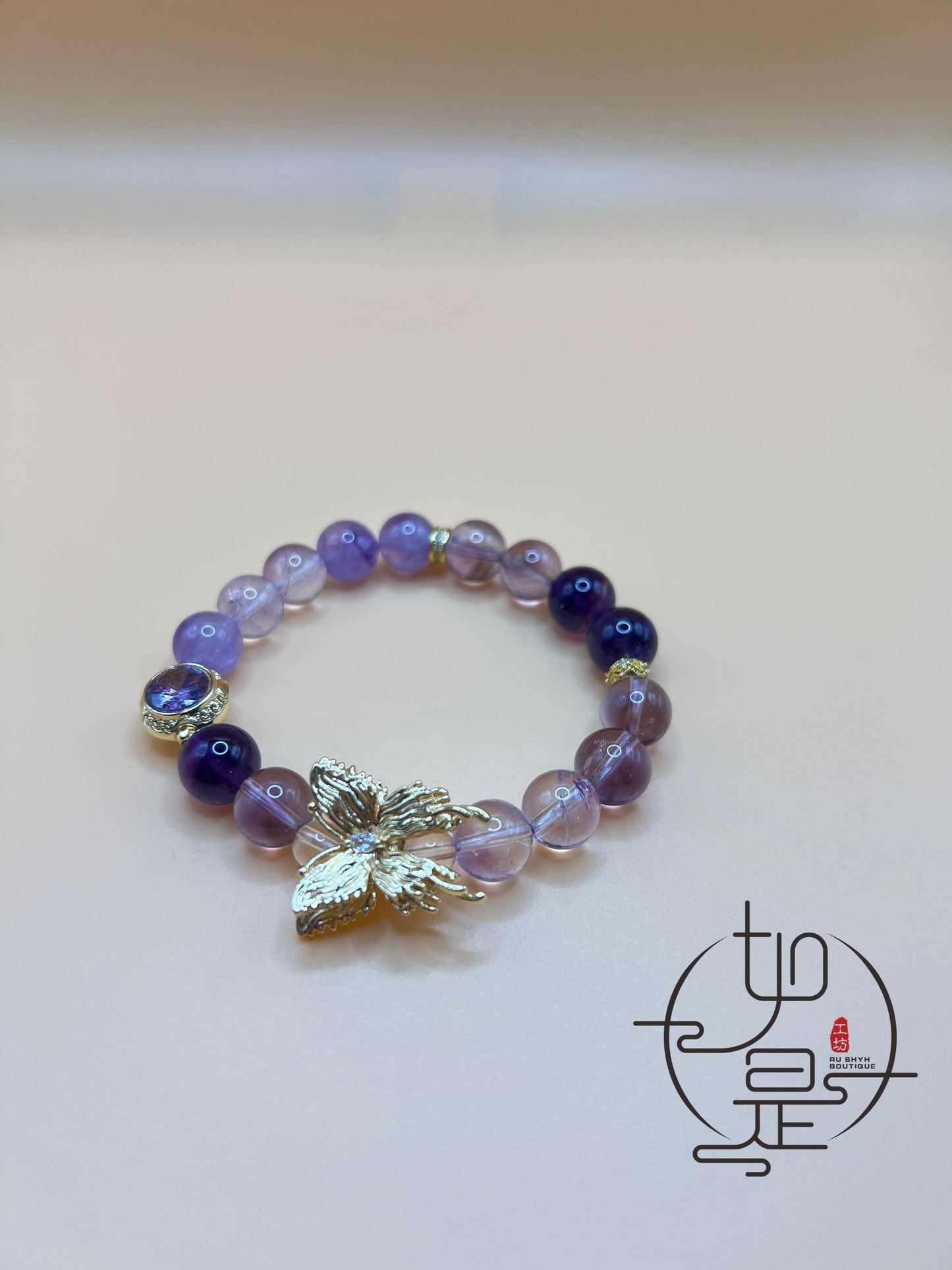 Butterfly Amethyst Bracelet