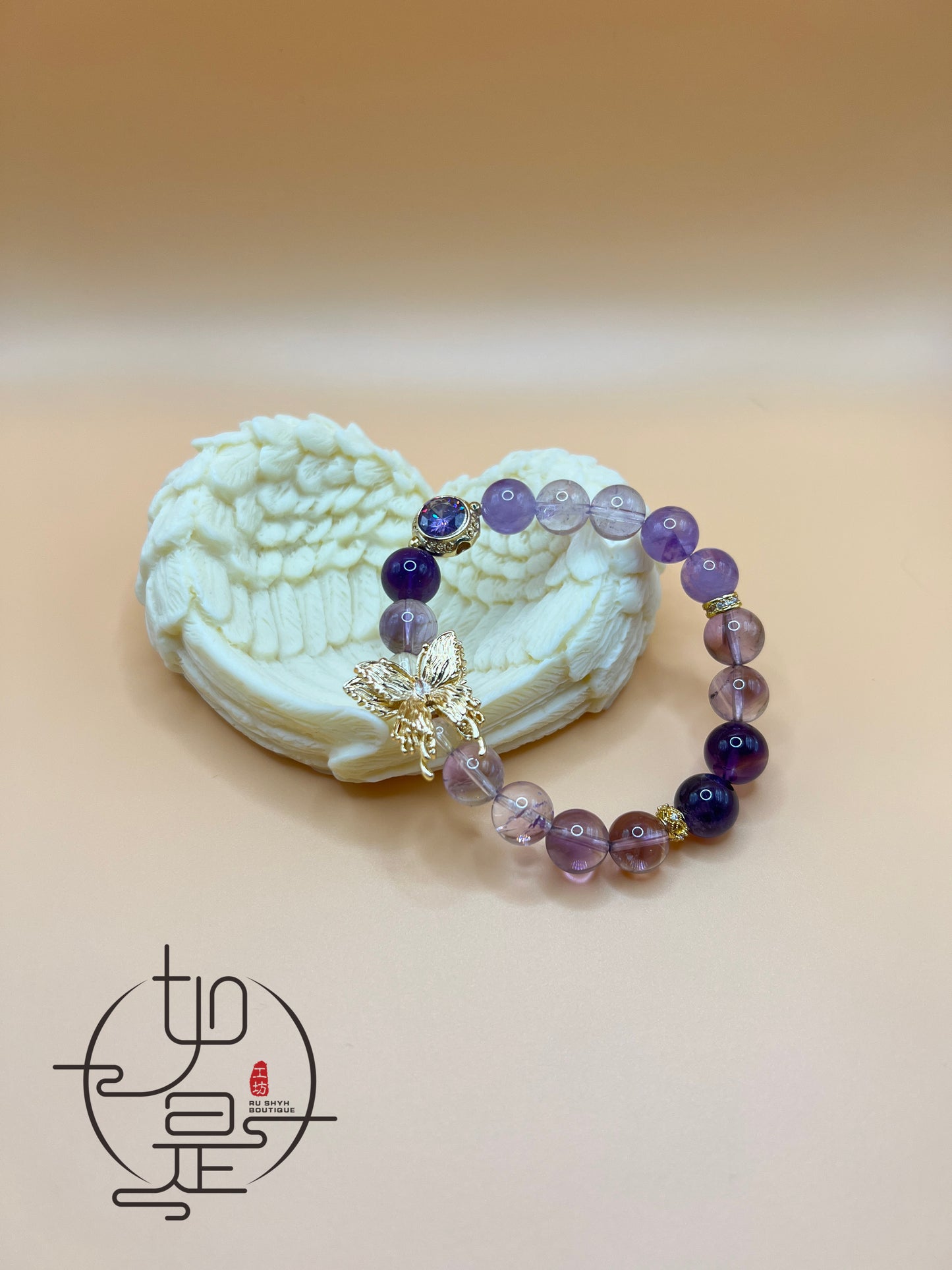 Butterfly Amethyst Bracelet